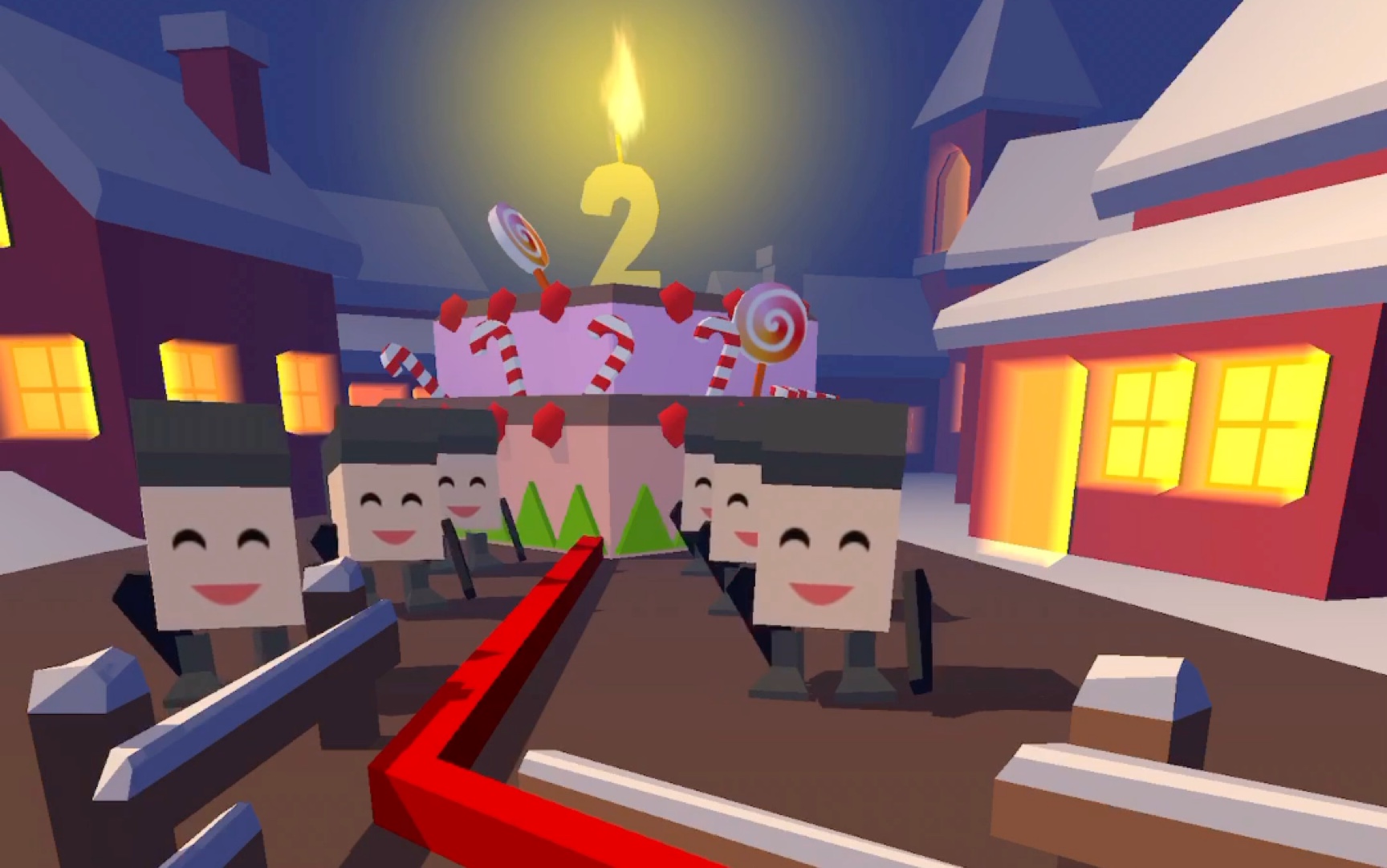 【autumn/跳舞的线】圣诞节派对完美通关视频(山脉路线 彩蛋给尾)