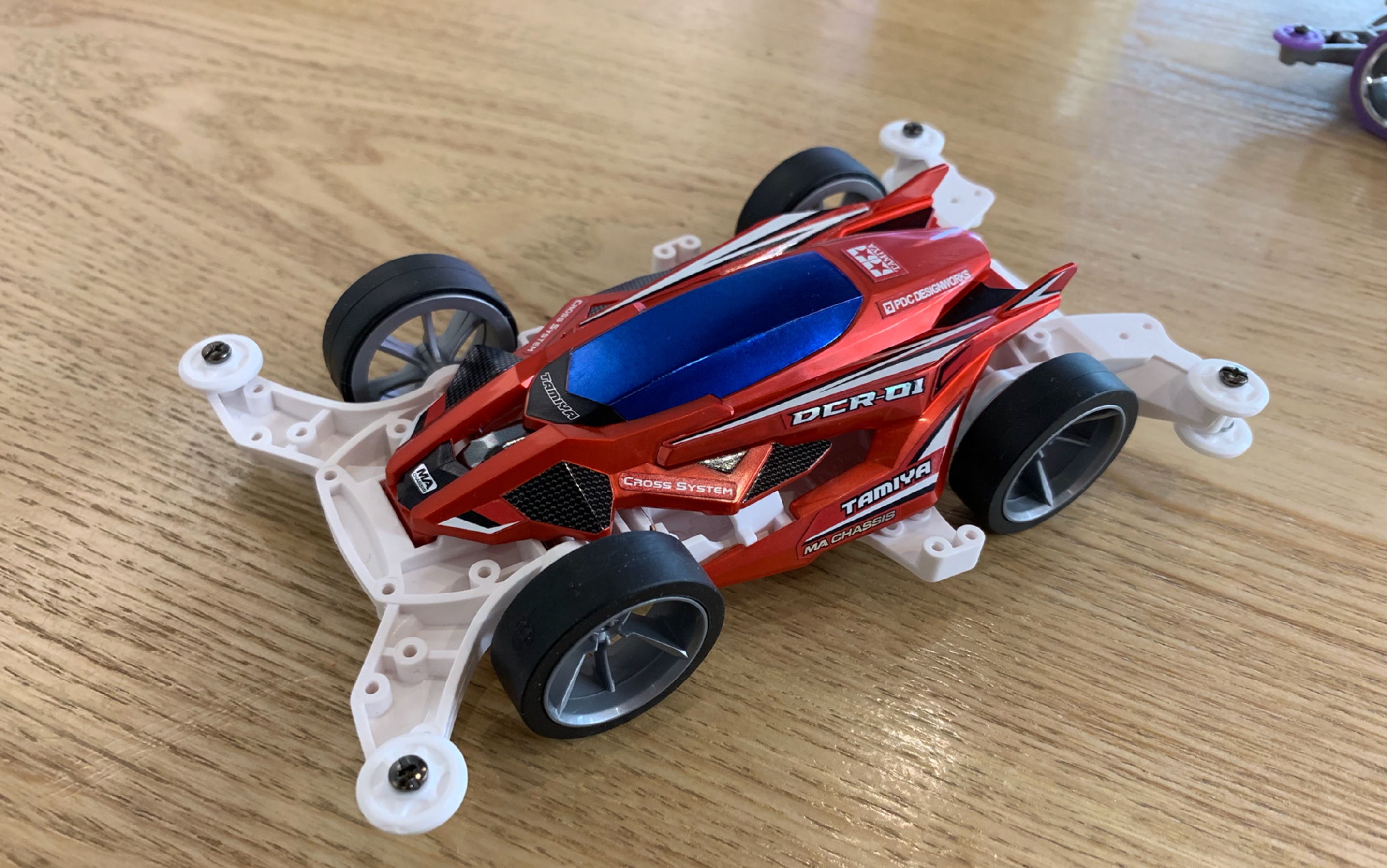 田宫18646.dcr01红色版8倍速拼装及展示.