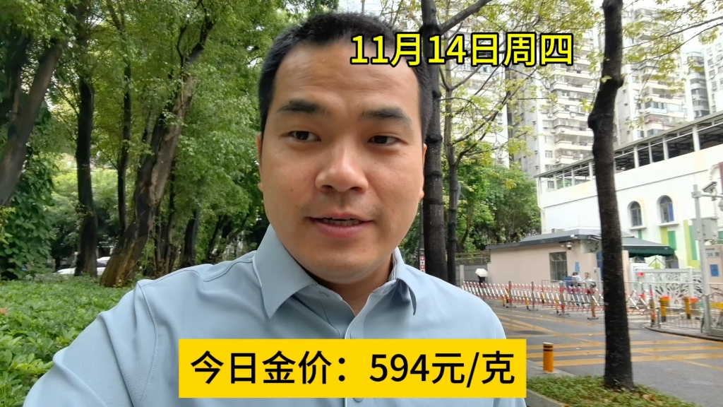 11月14日今日金价:594元/克,金价暴跌了8元,你还买吗哔哩哔哩bilibili