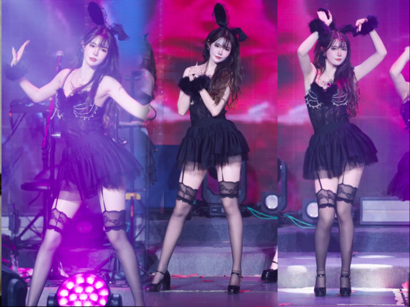 不拉腿的兔女郎不是好黑丝