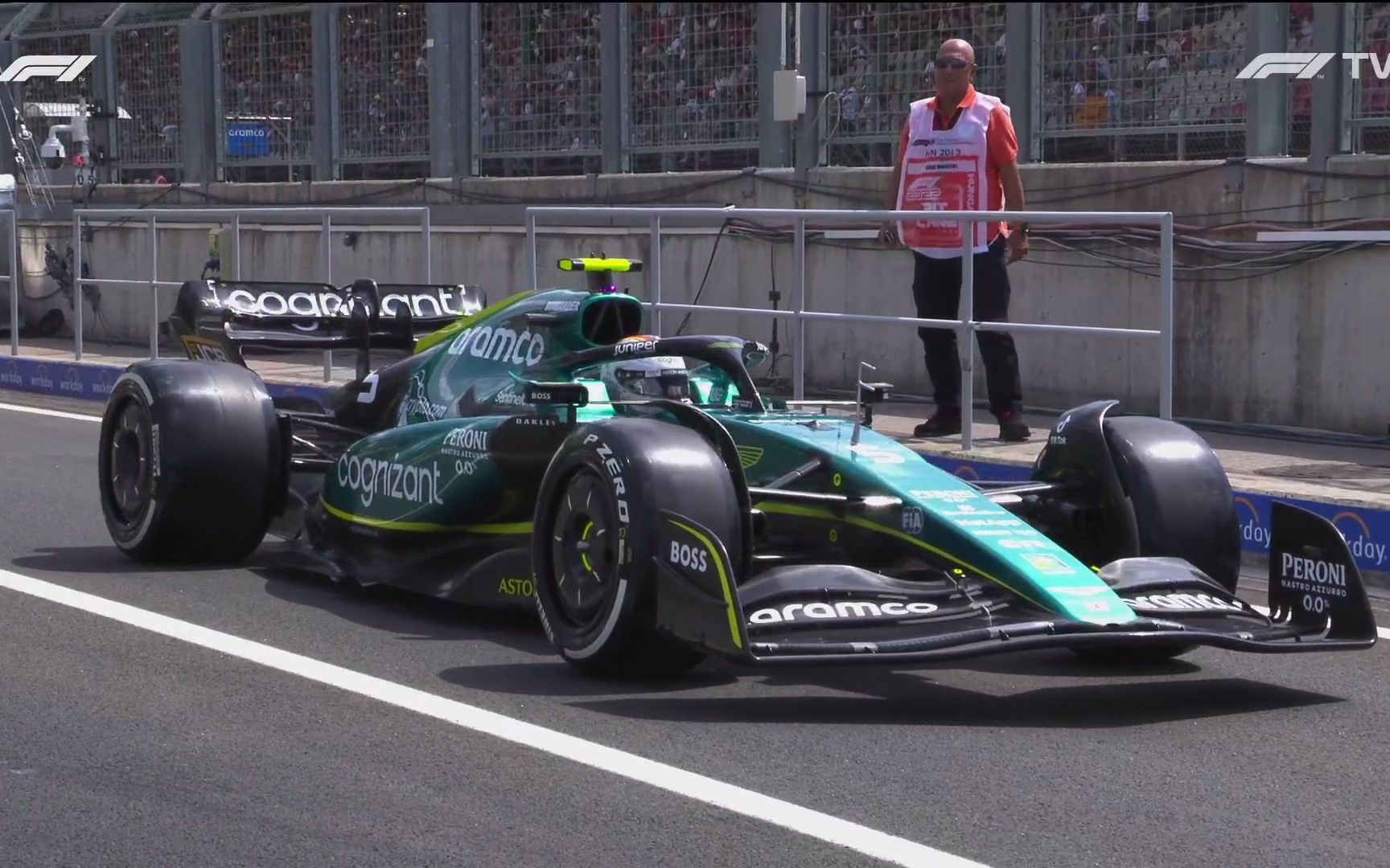 f1 2022 匈牙利 练习赛一 英文