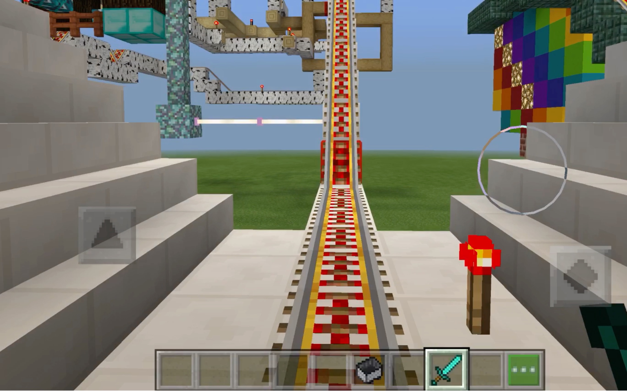 我的世界简陋过山车11版无指令无外挂纯手工打造