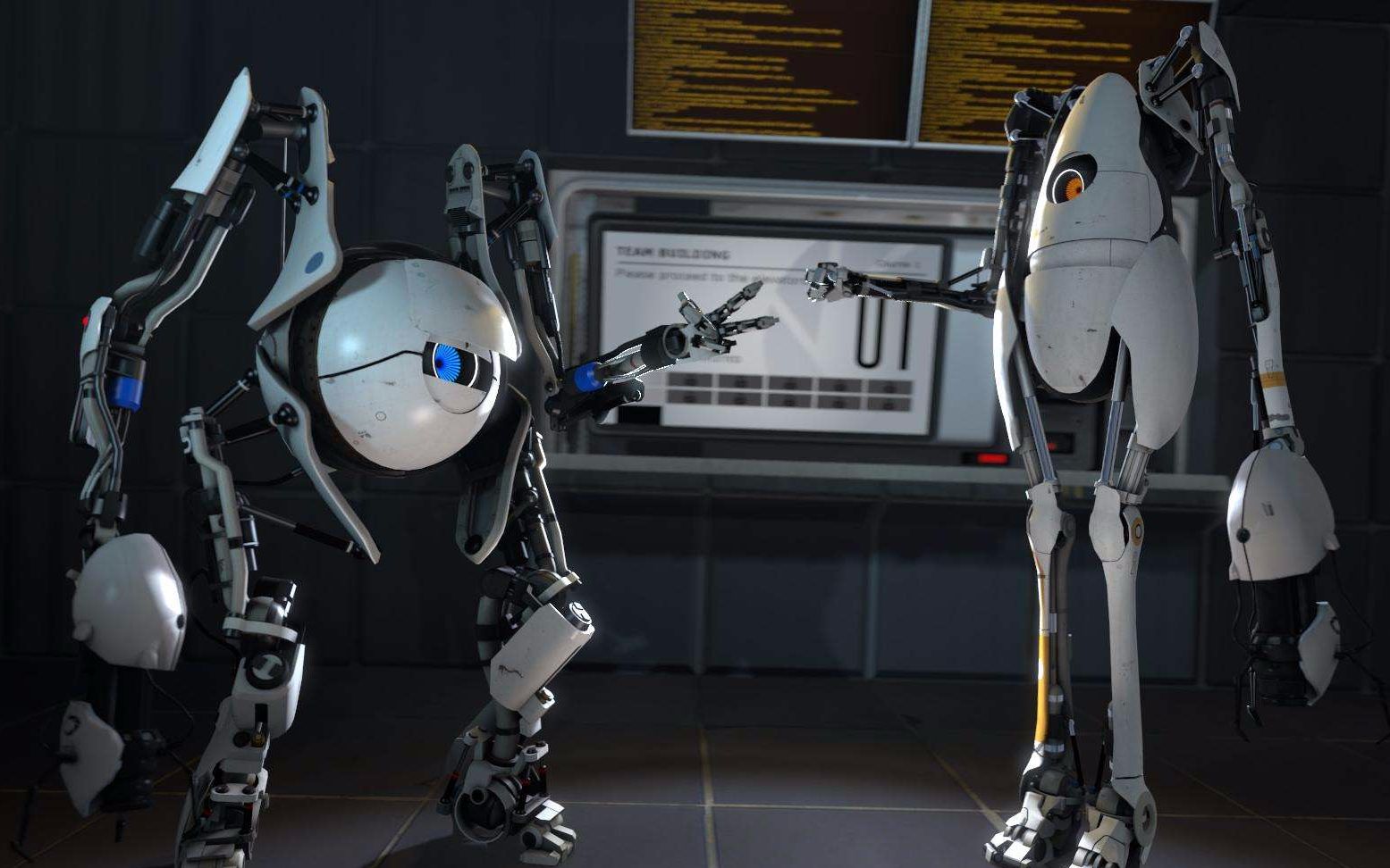 【传送门2】双人模式,当智障机器人拿起了传送枪