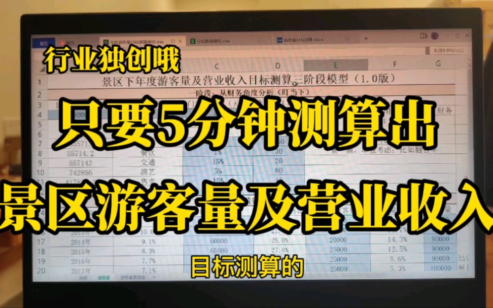 行业独创哦,5分钟测算出景区游客量及营业收入哔哩哔哩bilibili