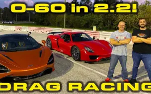 下载视频: 【dragtimes】超级汽车大战 保时捷918 Spyder vs迈凯伦720S 直线加速赛！