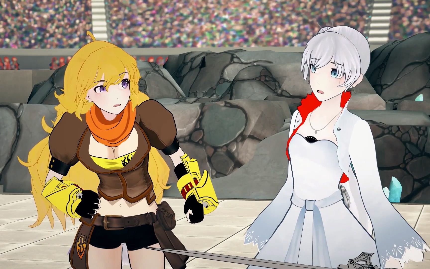 [图]【RWBY战斗锦集】15 Weiss&Yang vs Flynt&Neon