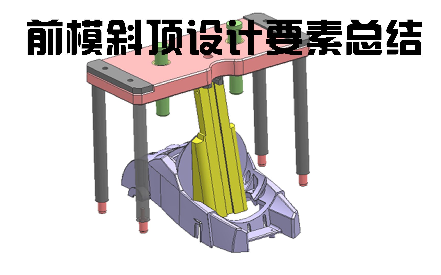 前模斜顶设计要素总结,搞懂驱动复位导向,模具结构轻松解决哔哩哔哩bilibili