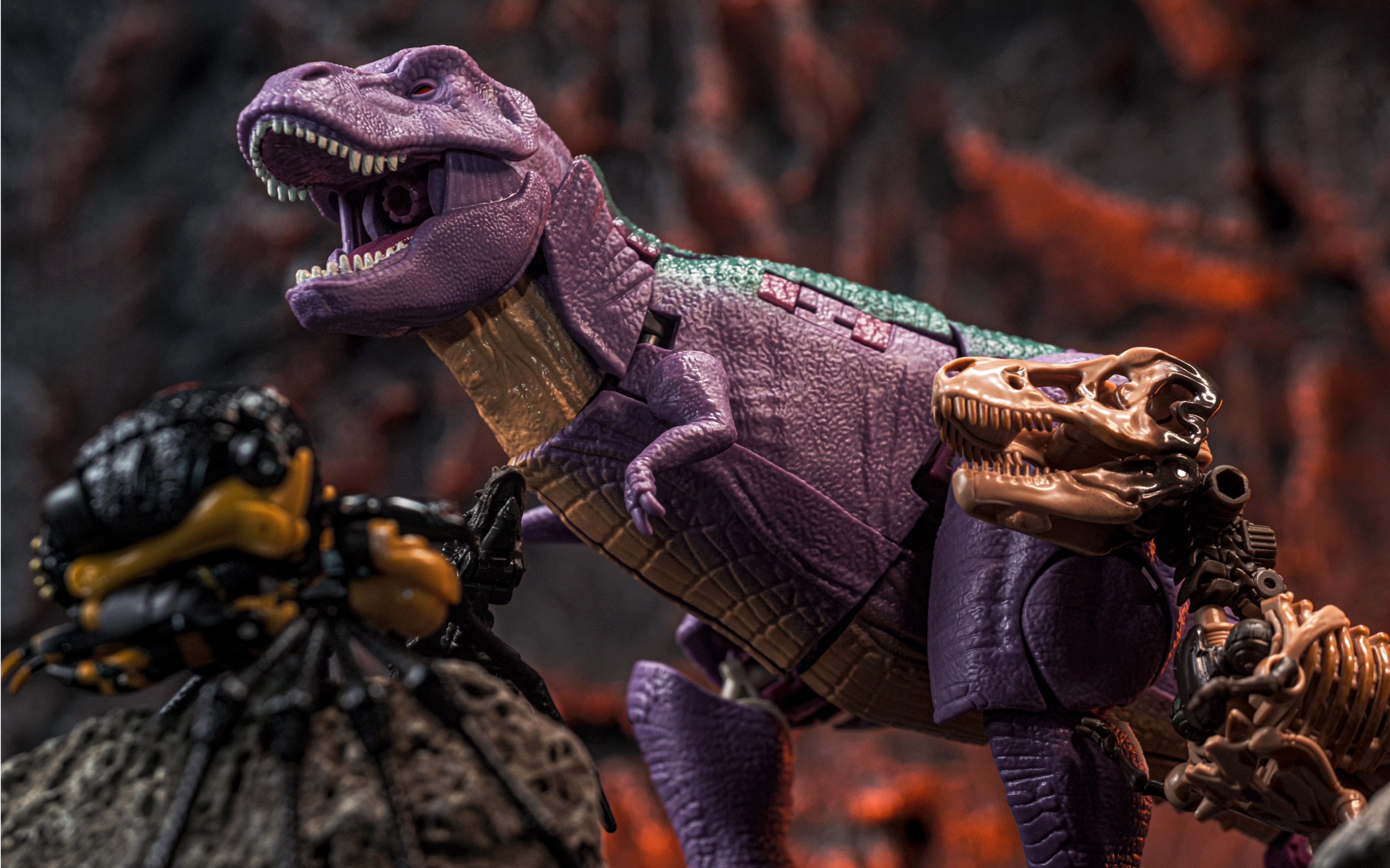 【变了个形】变形金刚王国猛兽侠来啦 猩猩队长/霸王龙/狂飙