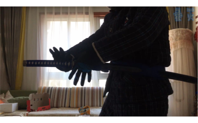 【武士刀】萌新练习半小时记录,拔刀居合 旋转纳刀