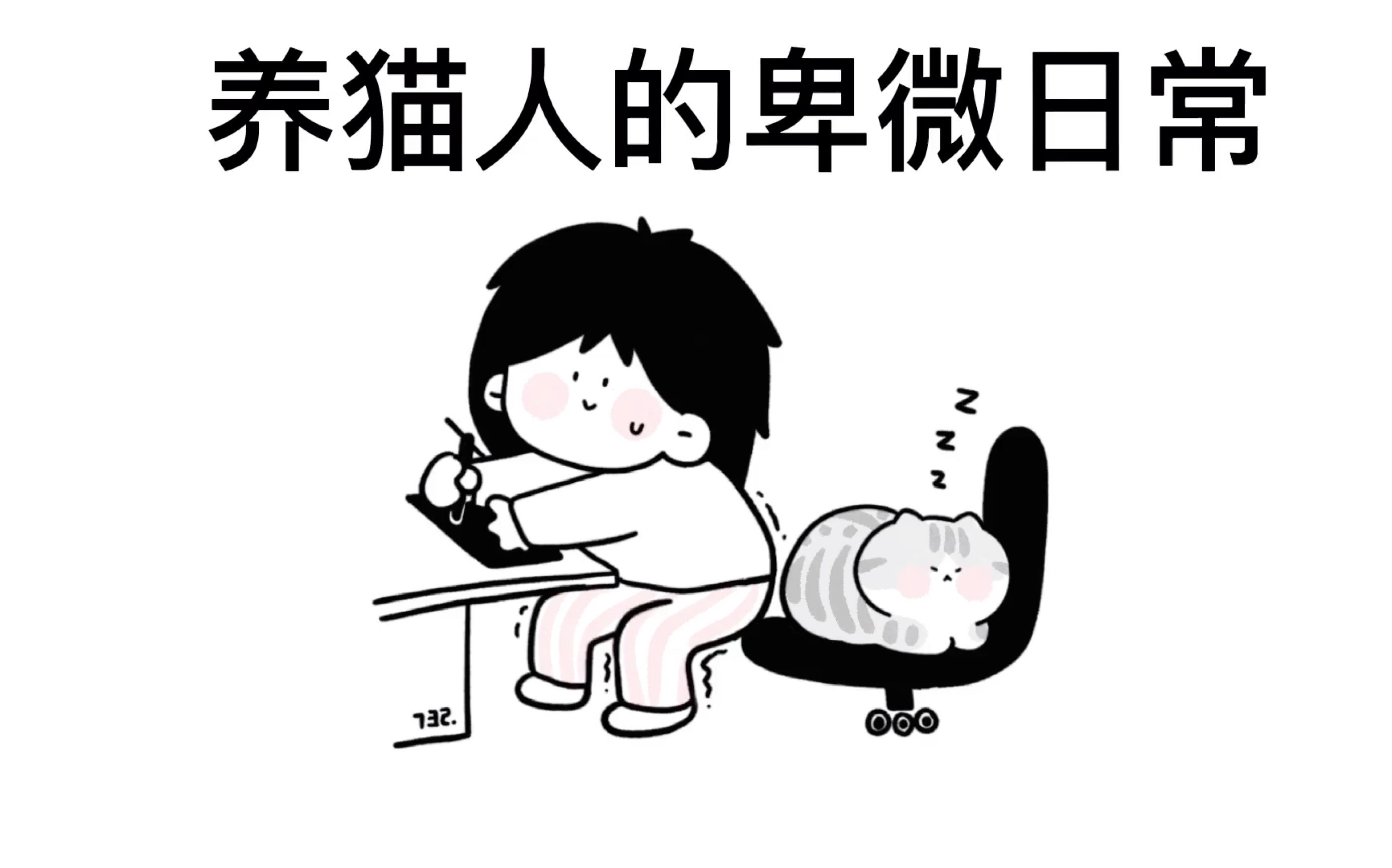 【猫咪日常漫画】【铲屎官的卑微日常】