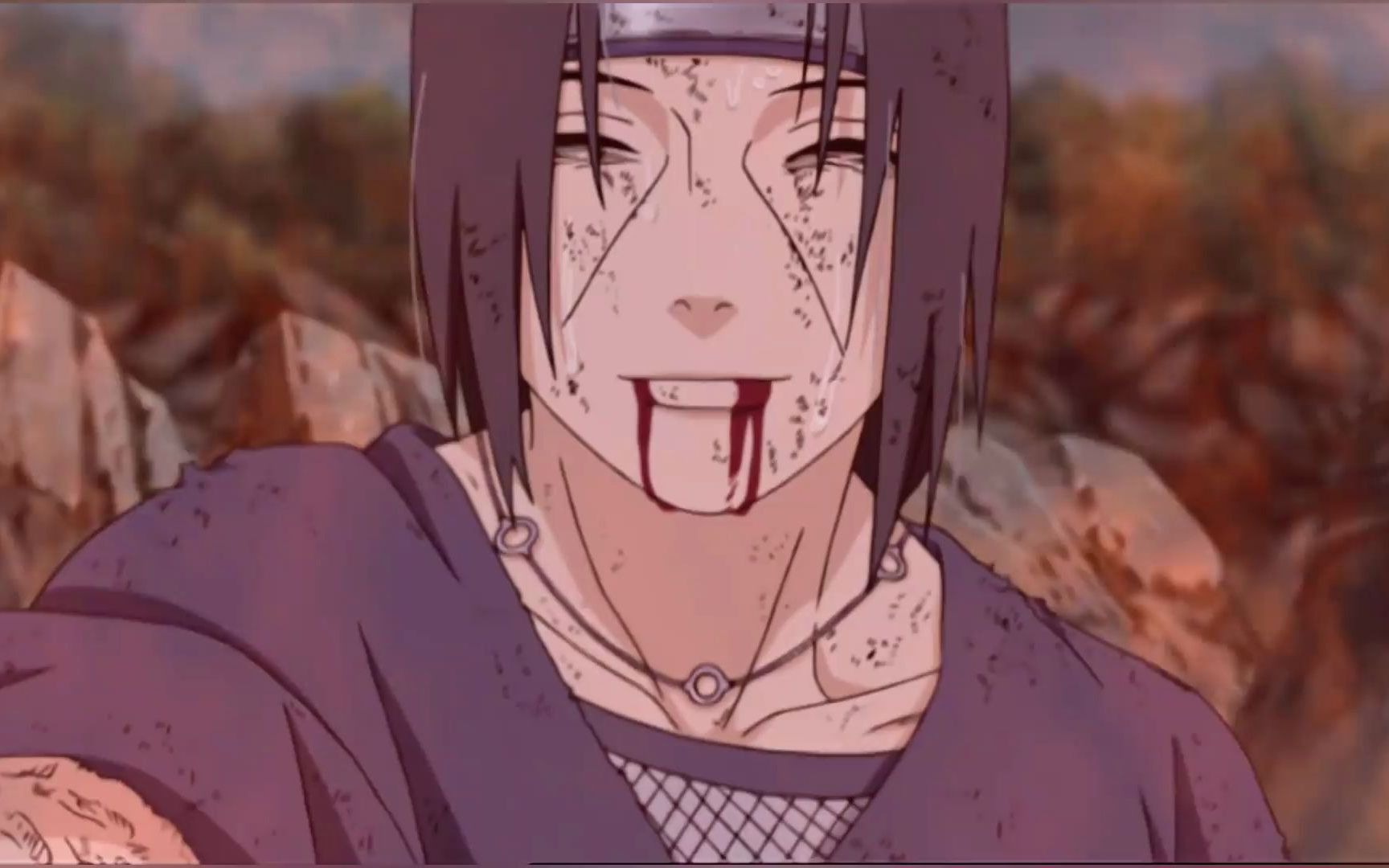 带着对鼬的悲痛和牵挂佐助开启万花筒写轮眼