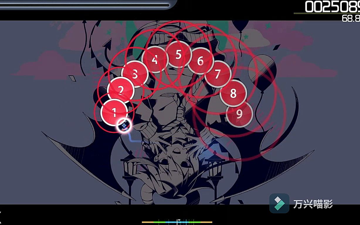 第一次osu自制地图纪念～(曲名:ネロイズム)_音游热门视频