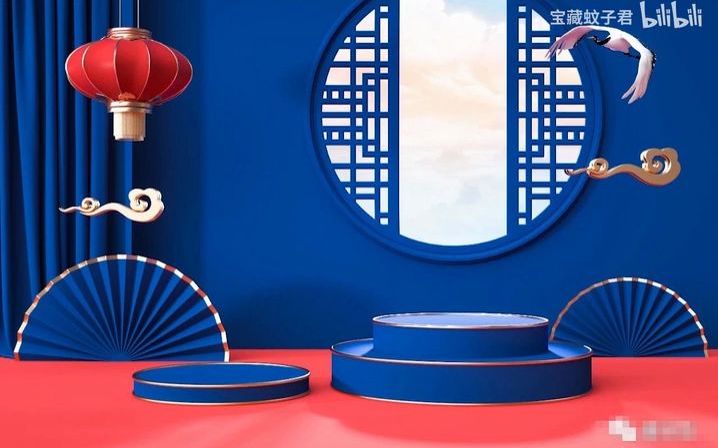 110套c4d国潮场景中国风模型包含110个c4d文件 psd文件 jpg预览图