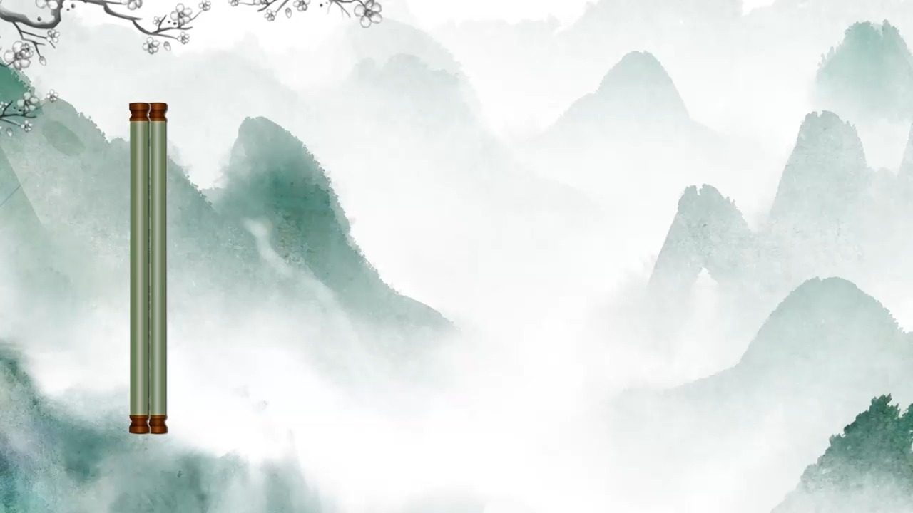 025古风卷轴开场led背景视频素材