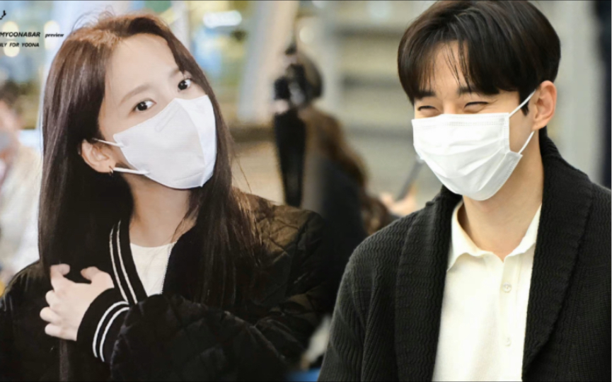 【李俊昊×林允儿】《king the land》拍摄归来,一个笑眯眯,一个萌化