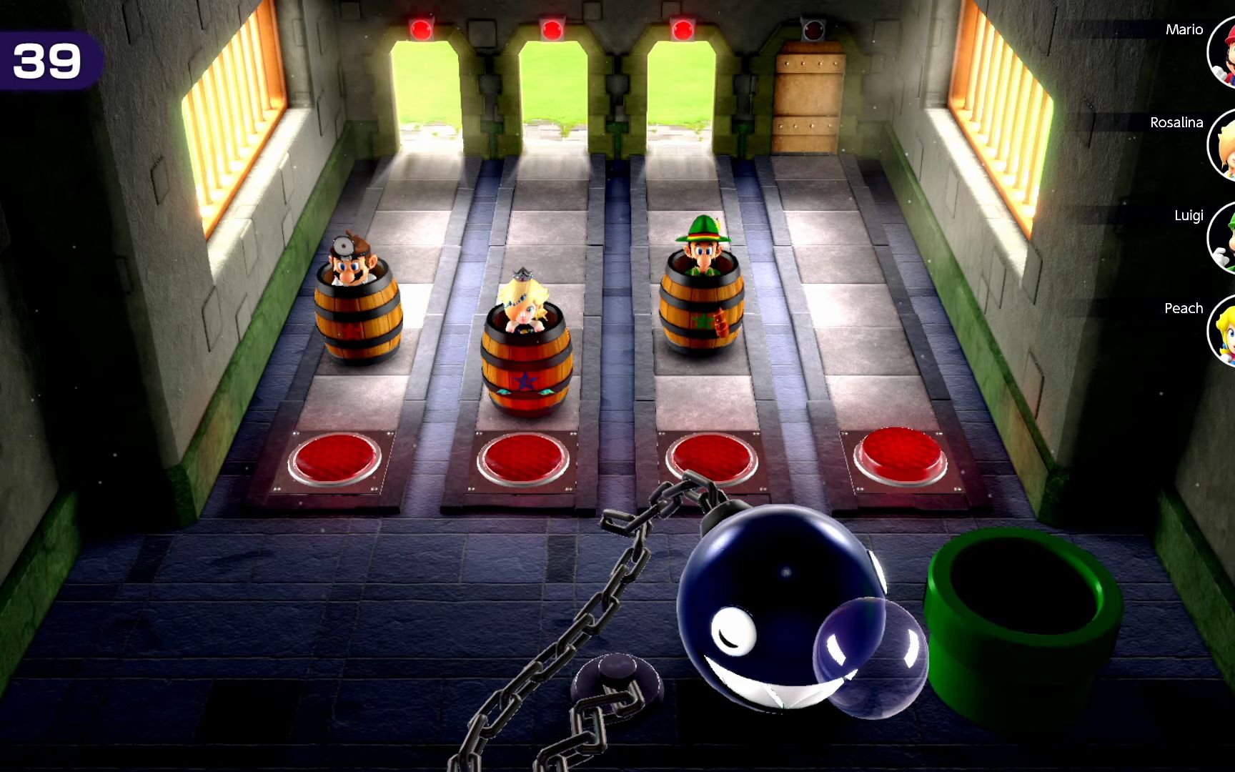 【马里奥派对超级明星】迷你游戏马里奥vs路易吉vs桃vs罗塞塔!