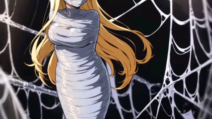 被蛛丝束缚的少女