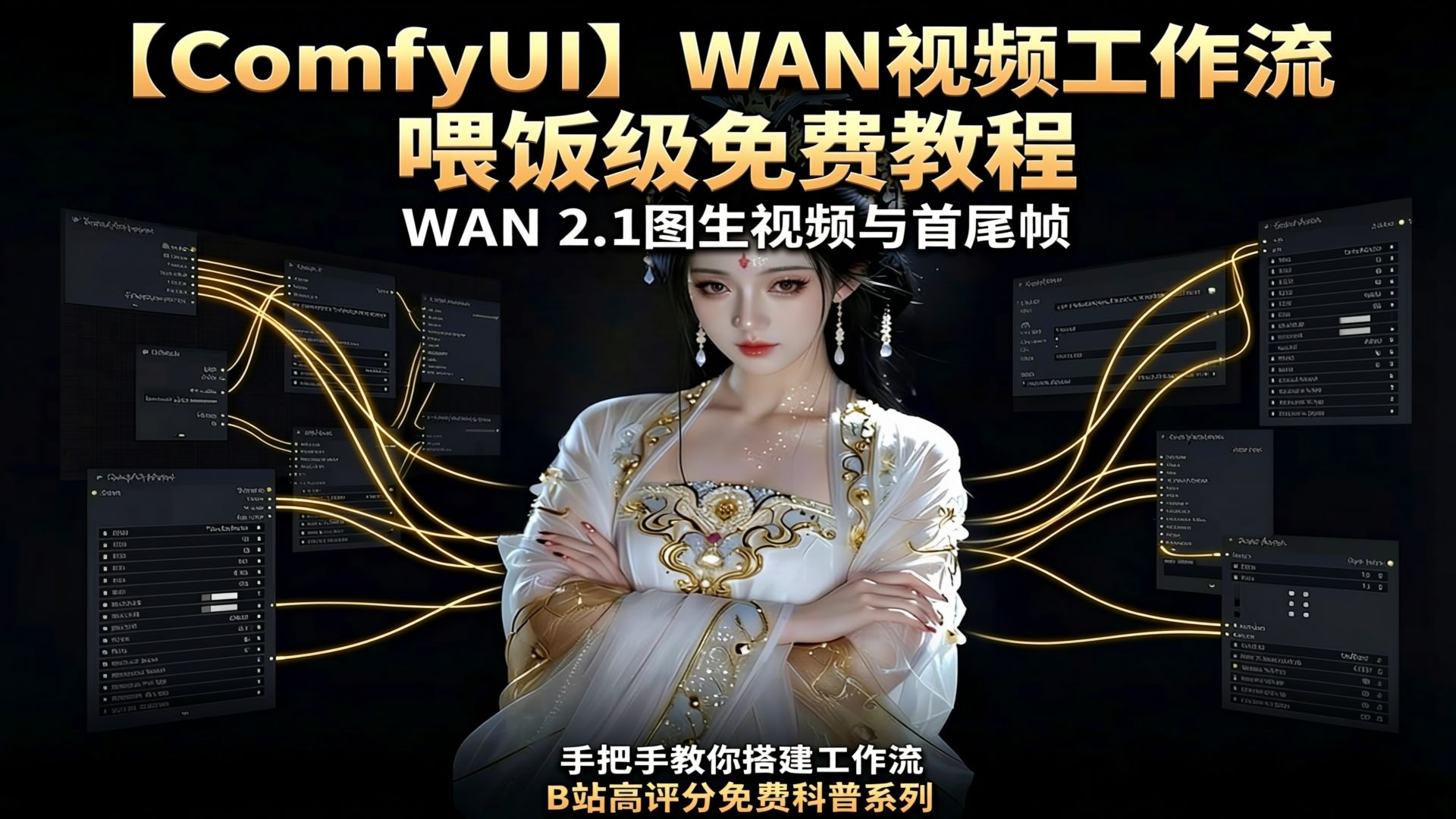 图生视频-首尾帧，一篇看懂—ComfyUI喂饭级教程第十三期---万象视频图生视频及首尾帧视频详解（ComfyUI-N8N全系列免费教程）
