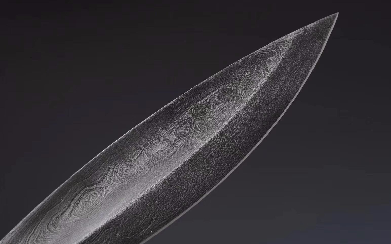 吴门剑馆【独家特制尼泊尔】千锤百炼花纹钢锻打,化木手柄