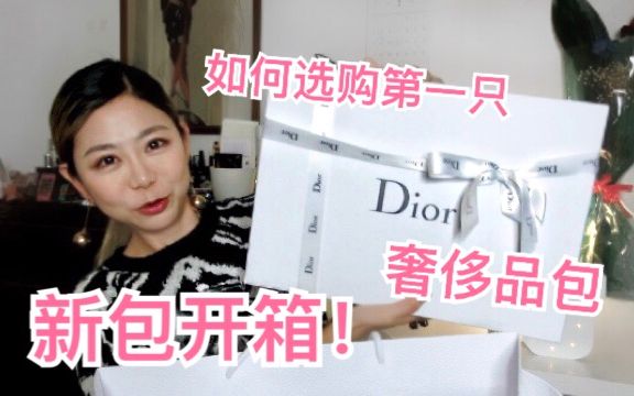 Dior新包开箱!如何选购人生第一只奢侈品包包?|奢侈品入门哔哩哔哩bilibili