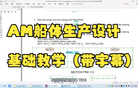 AVEVA marine船体生产设计平面建模(带字幕)哔哩哔哩bilibili