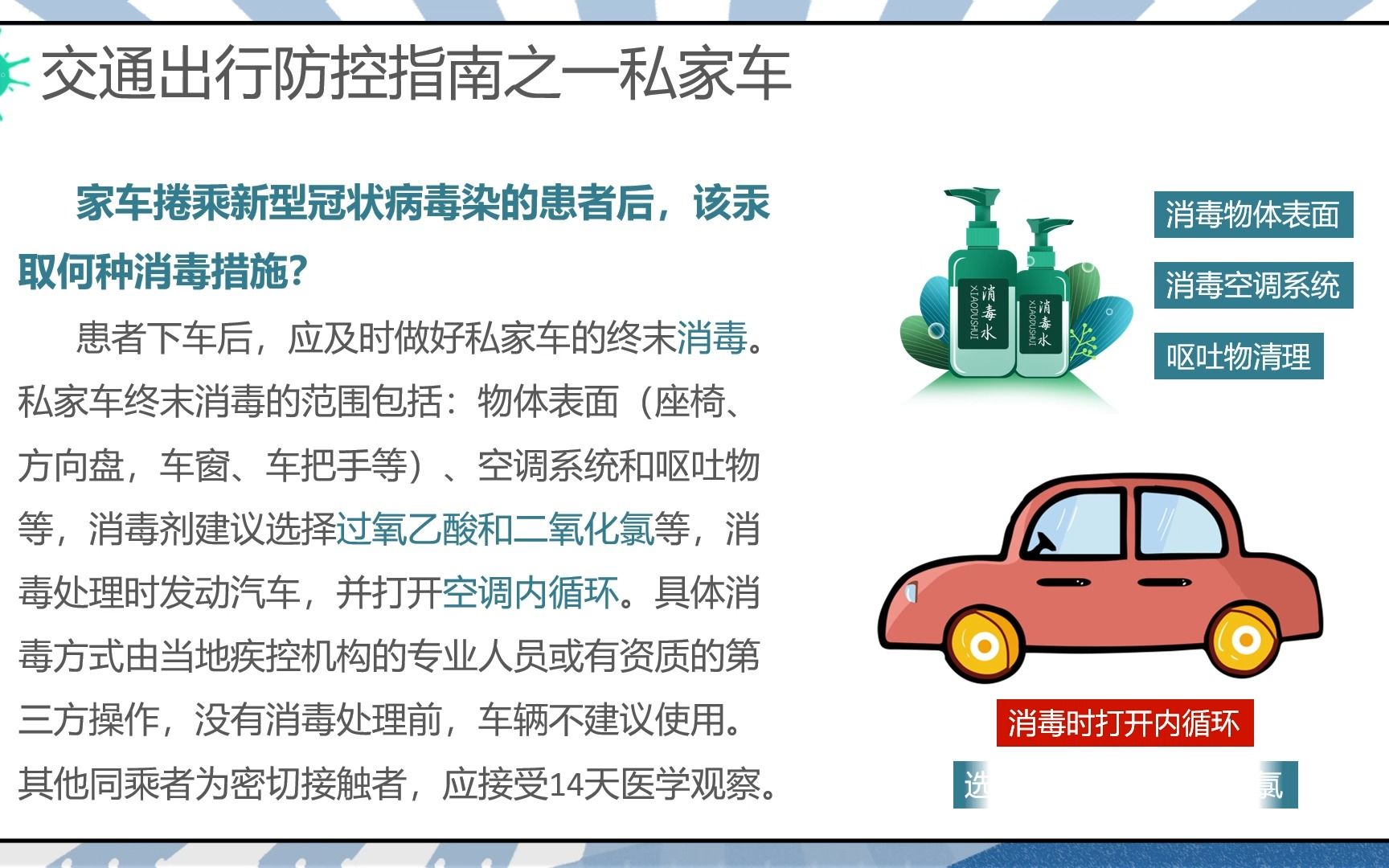 [图]新冠肺炎疫情之交通出行防控指南PPT、简约风、新型冠状病毒交通防控ppt