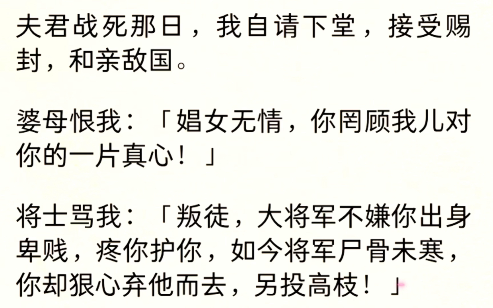 夫君战死那日,我自请下堂,接受赐封,和亲敌国.婆母恨我,将士骂我哔哩哔哩bilibili