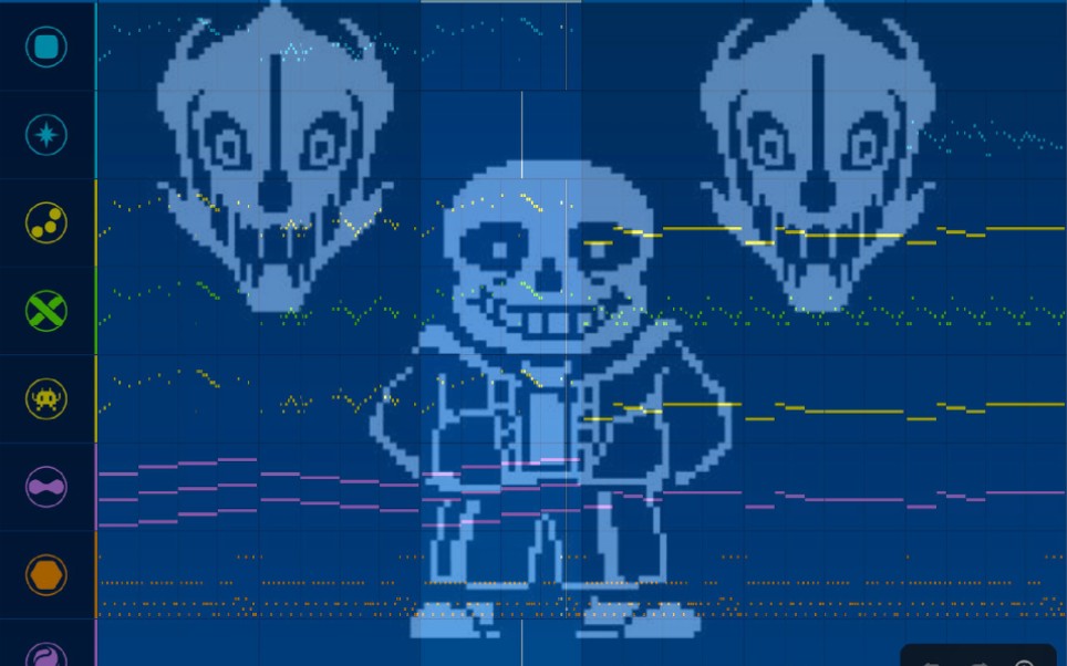 [图]用Medly做出的《Undertale:困难模式》Sans战斗曲(高度还原)