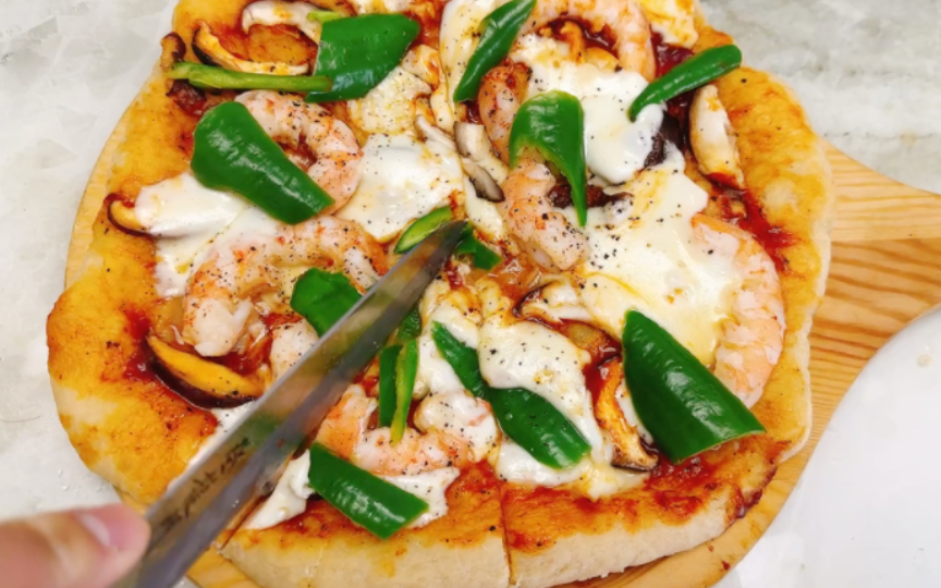 小高姐经典薄底意大利披萨,交个作业!