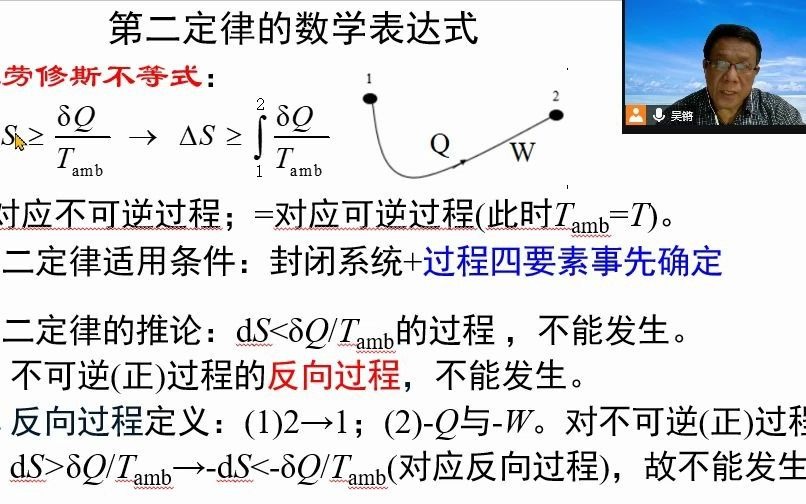 2.15第二定律的数学表达式《物理化学视频讲义》吴锵哔哩哔哩bilibili