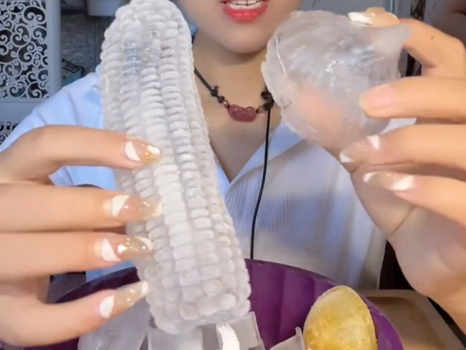 空心脆皮纯冰合集 吃冰声控