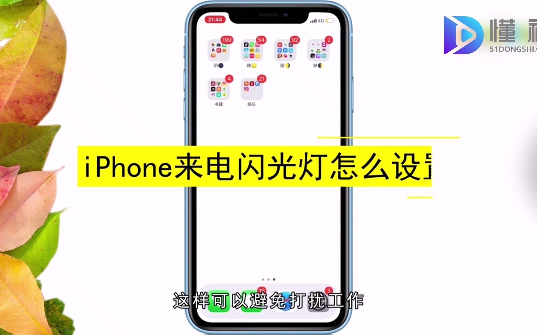 iPhone来电闪光灯怎么设置?iPhone来电闪光灯设置哔哩哔哩bilibili