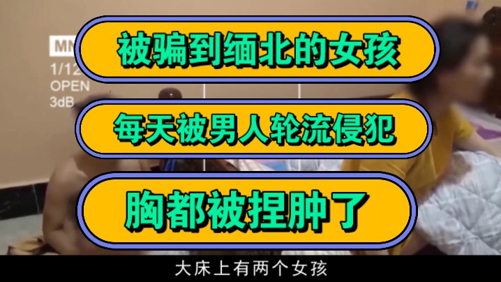 被骗到缅北的女孩,每天被男人轮流侵犯,胸都被捏肿了!哔哩哔哩bilibili