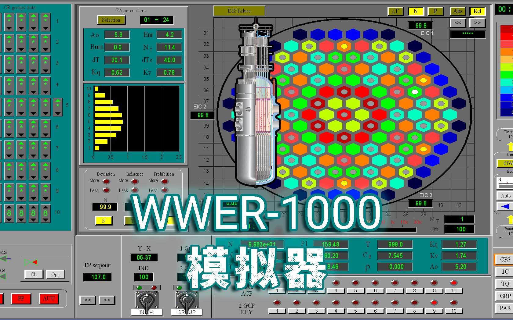 [图]WWER-1000核反应堆模拟器热停堆启动教程