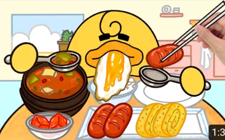 美食定格动画吃播