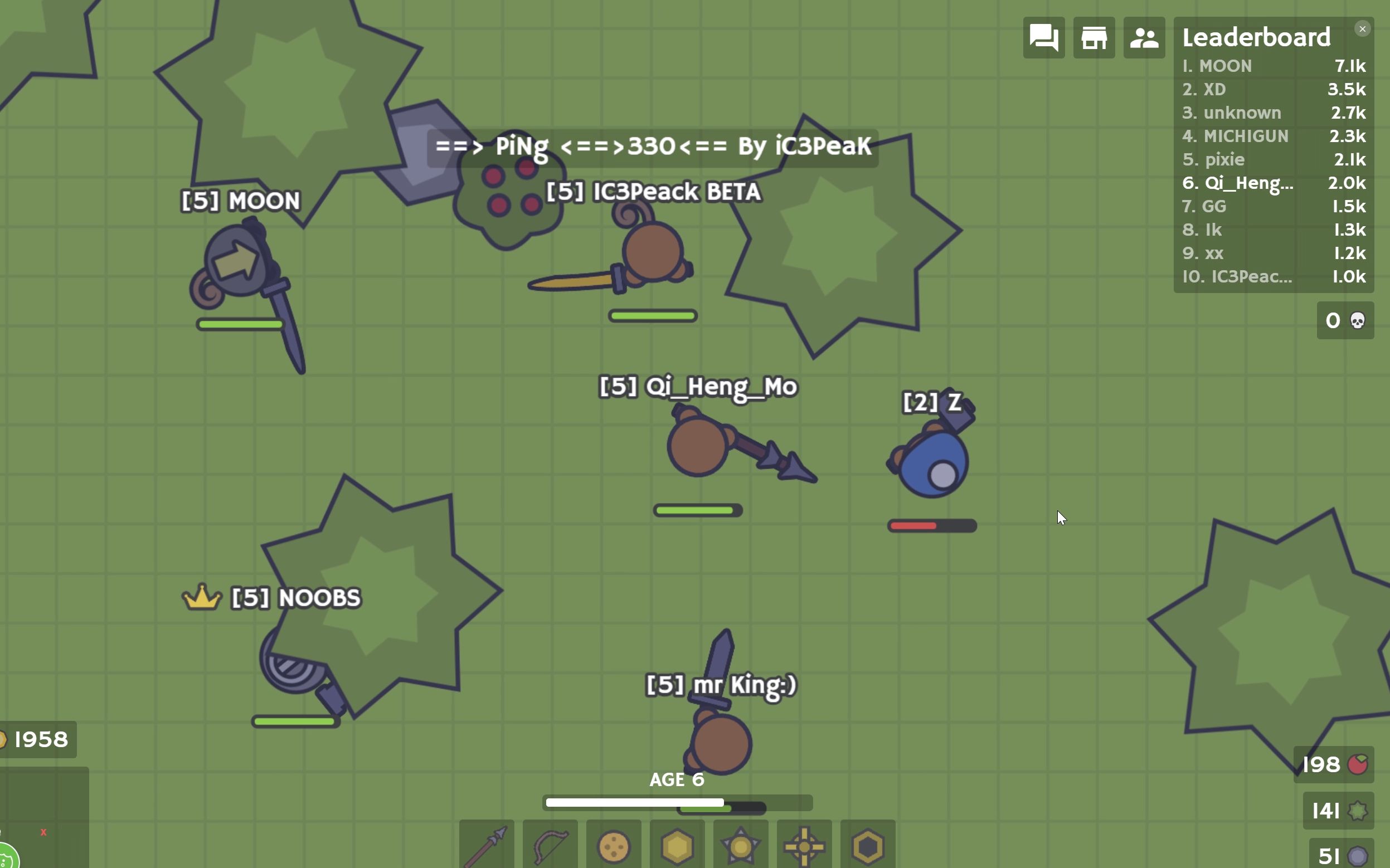 [图]【MooMoo.io】我变秃了，也变呛了！