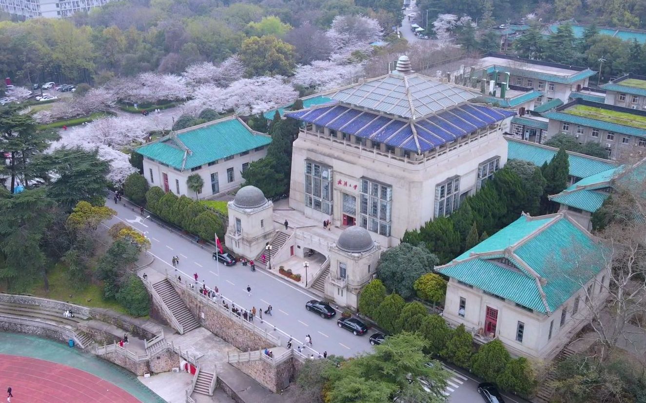 武汉大学樱花季航拍