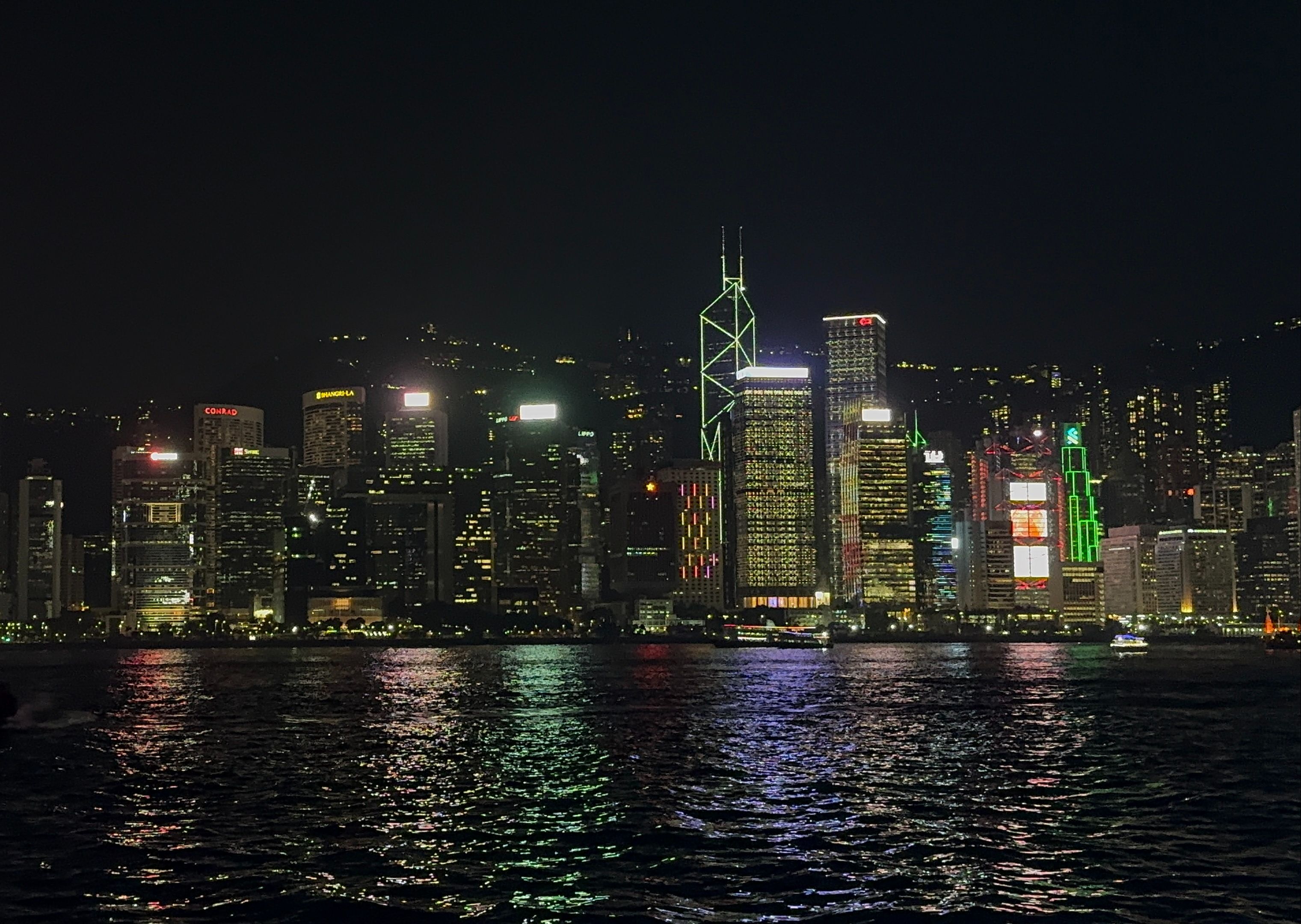 亚洲金融遗址 爱新觉罗港夜景