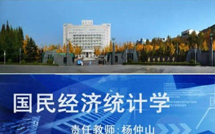 [图]国民经济统计学_东北财经大学_主讲-杨仲山 97讲