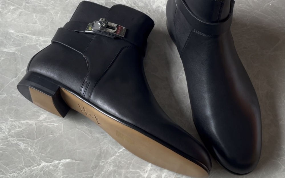 hermes 爱马仕kelly银扣 短靴开箱