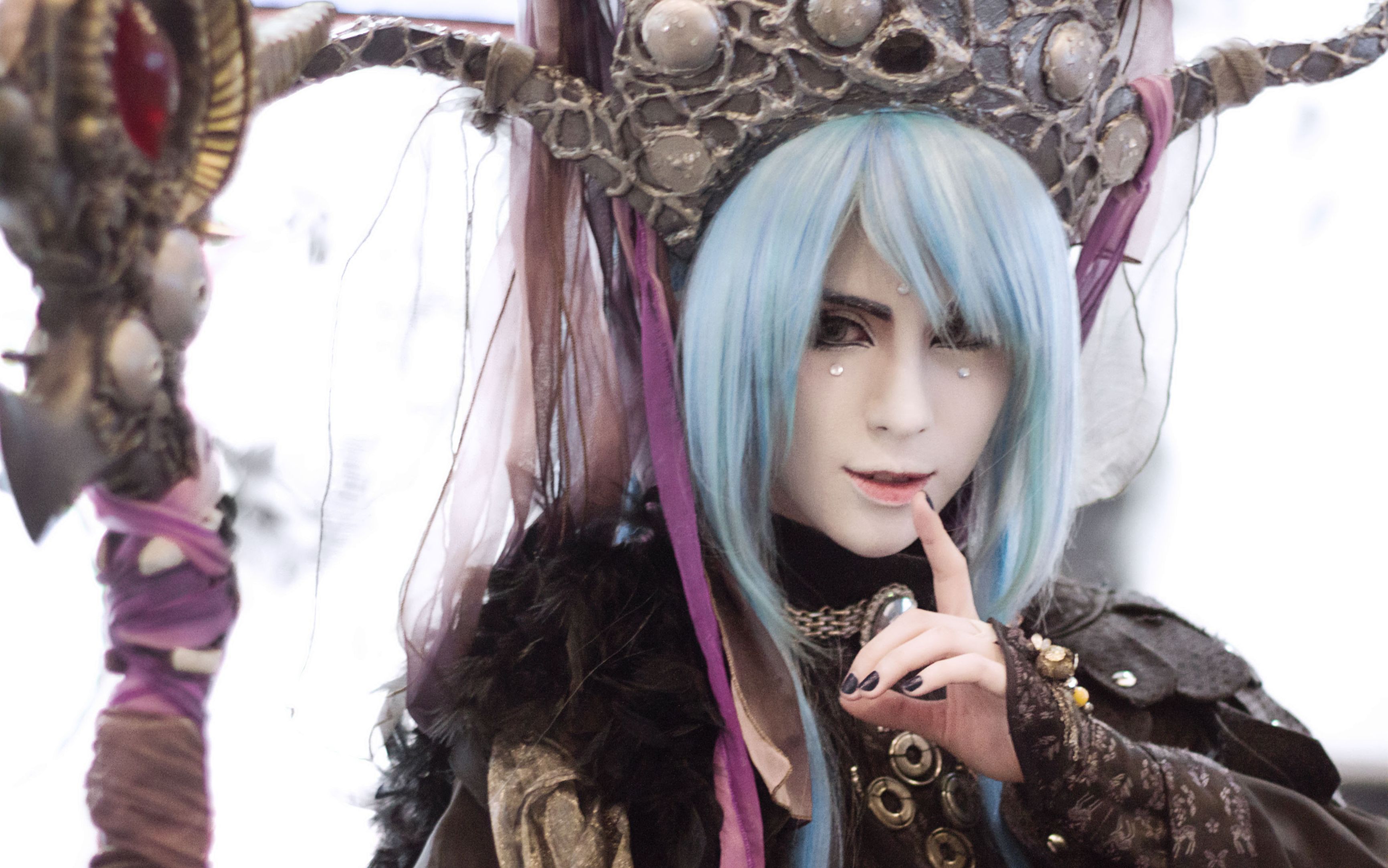 cd20震惊360美炸天台湾coser杀气霹雳布袋戏暴雨心奴cosplay场照神