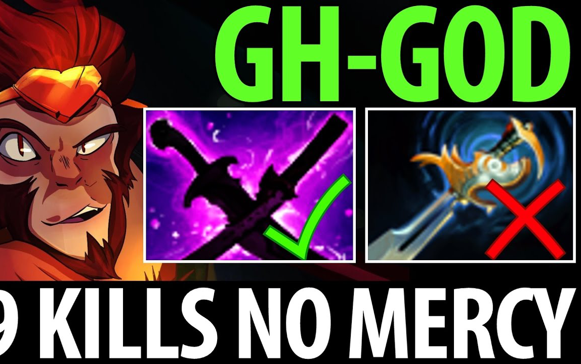 gh 【齐天大圣】 散夜对剑!7839杀如此无情!- dota2 7.05
