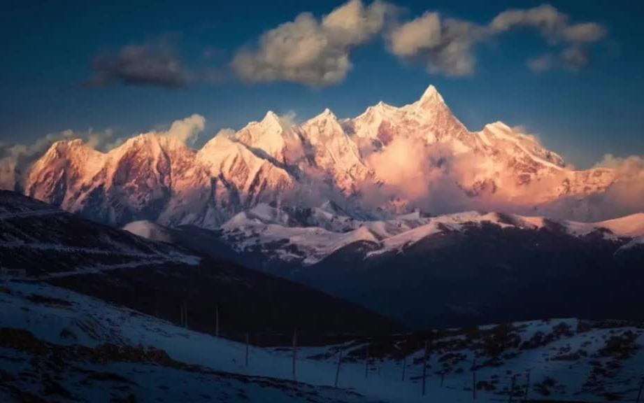 [图]西藏南迦巴瓦峰，中国最美雪山！十人九不遇，传说看见一次，就会幸运一年！ 各位，接好运