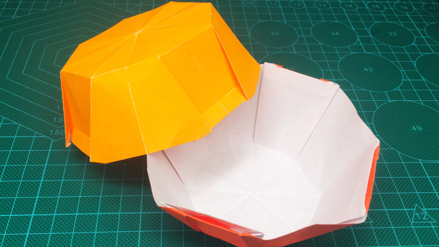 吃坚果总是弄的到处都是折一个好看的纸碗吧我能吃5碗