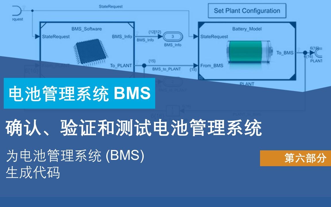 【BMS】确认、验证和测试电池管理系统P6:解如何从电池管理系统 (BMS) 模型生成 C 代码.哔哩哔哩bilibili