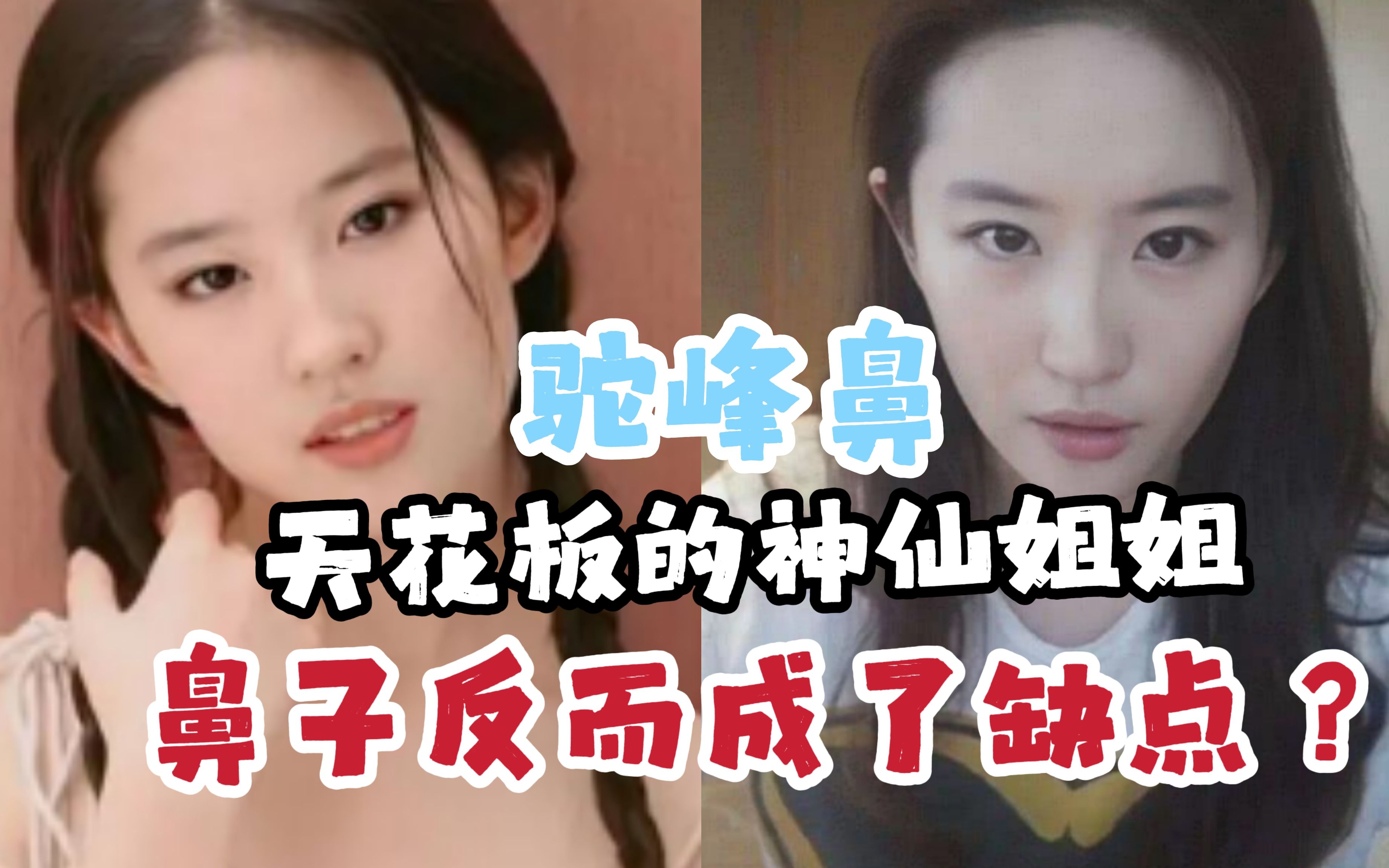 微驼峰天花板的刘亦菲鼻子反而成了缺点?哔哩哔哩bilibili