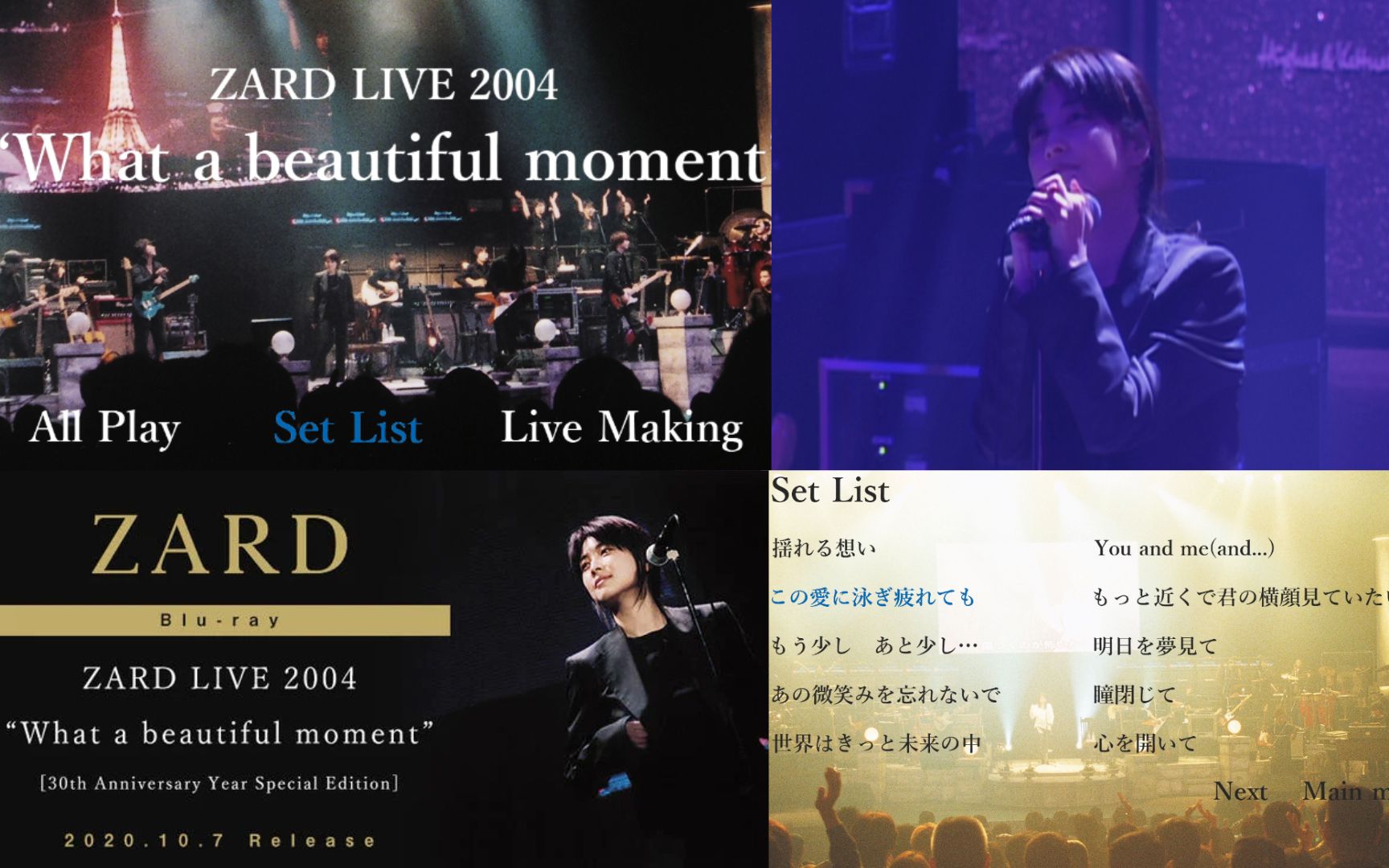 [图]ZARD/坂井泉水(本名:蒲池幸子) LIVE 2004 What a beautiful moment_2020.10.7 Rerelease_分P ver.