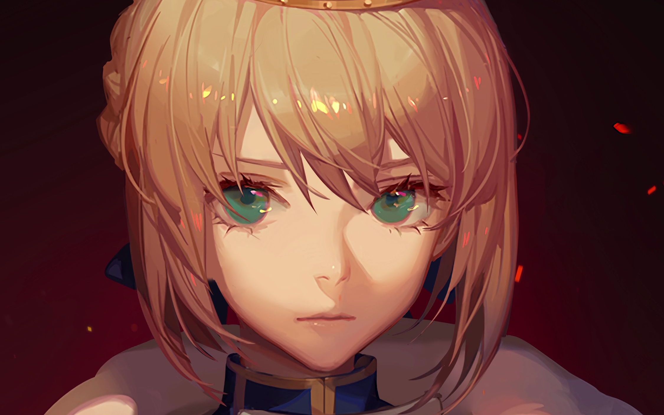 saber,看看头上的皇冠_哔哩哔哩 (゜-゜)つロ 干杯~-bilibili