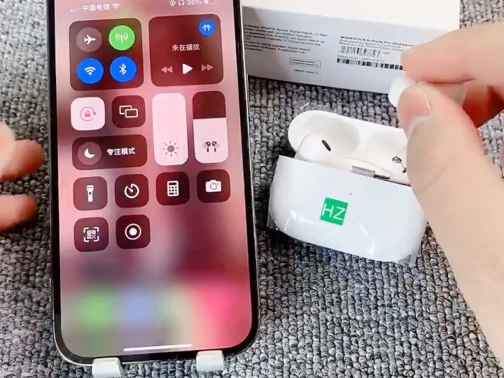 华强北最新airpodspro2 耳机开盖弹窗 97三真电量显示,音质清晰