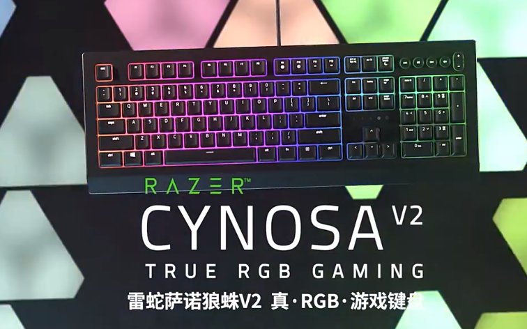 雷蛇萨诺狼蛛v2游戏级薄膜键盘